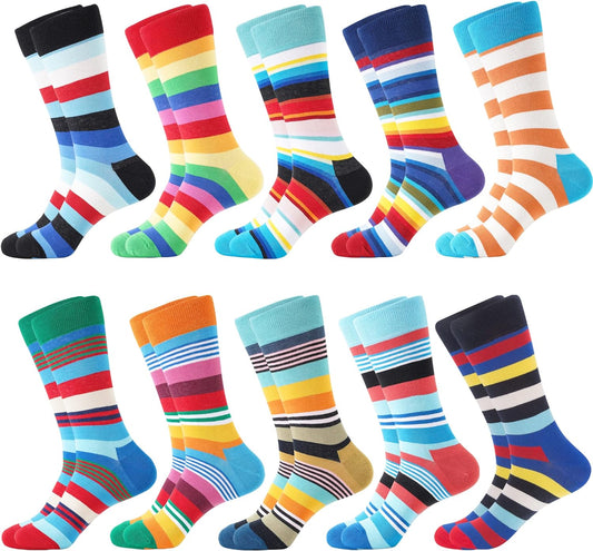 Mens Dress Socks, Cool Cute Food Graphic Animal Novelty Crazy Funny Crew Fun Socks for Men