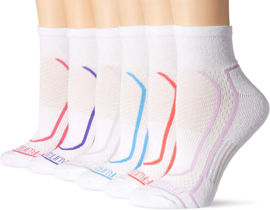 Women Coolzone Cotton Ankle Socks (6 Pack)