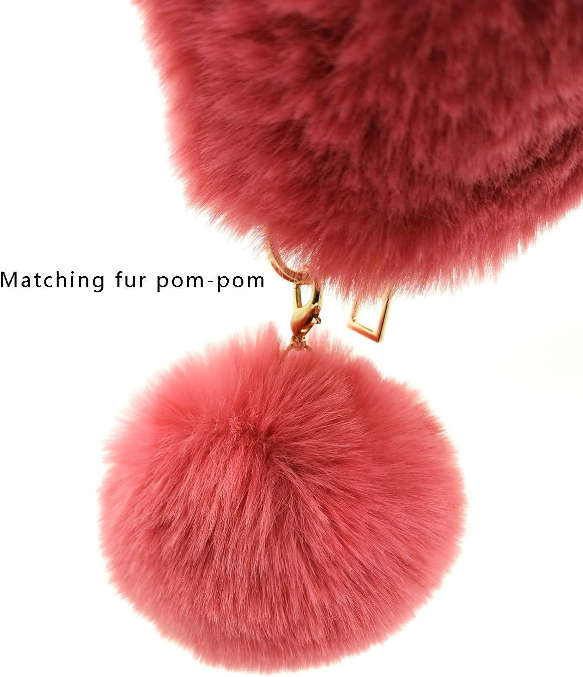 Fluffy Faux Fur Crossbody Bag for Women – Cute Small Purse with Chain Strap, Plush Evening Handbag & Makeup Bag
