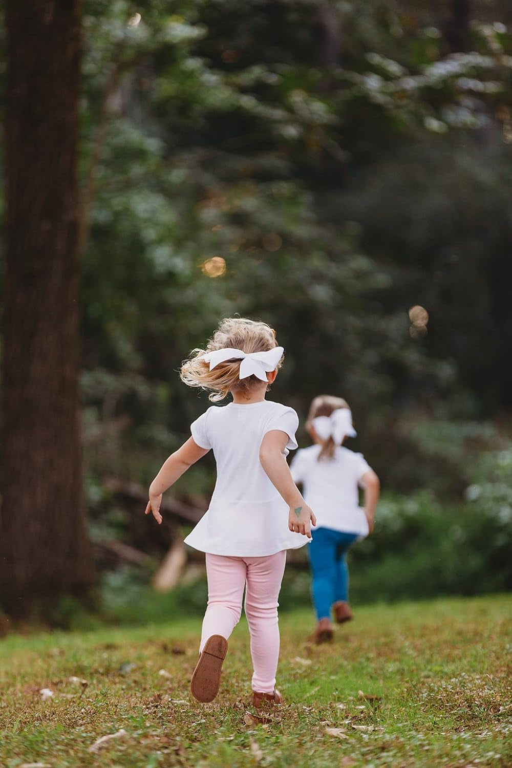 Made in USA Girls Leggings in 100% Cotton for School Uniform or Play for Sensitive Skin SPD Sensory Friendly Clothing